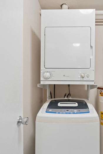 Washer and dryer included