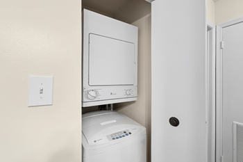 Washer and dryer included