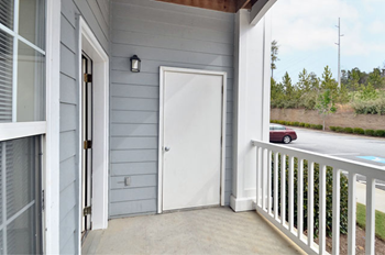 Private balcony or patio