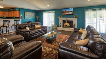 Ample sitting space in clubhouse