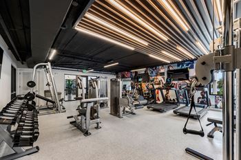 Fitness center with state-of-the-art equipment