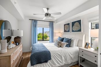 Hardwood style floor in living areas and bedrooms