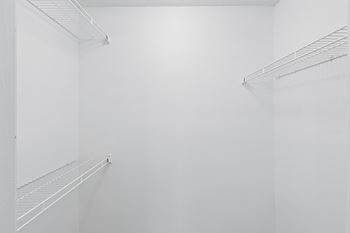 Spacious closets