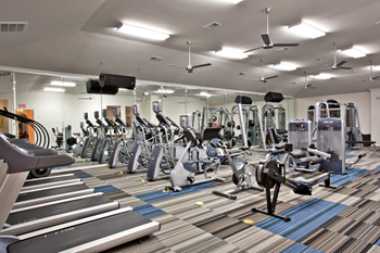 Expansive fitness center