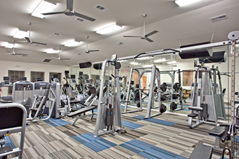 Expansive fitness center