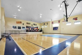 Indoor basketball court