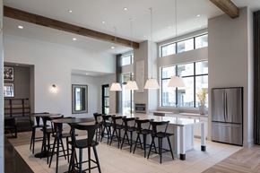 Fulshear apartment for rent - a view of the kitchen and dining area of architecture, ceiling, daylighting, floor,