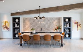 Brookshire apartment for rent - a large dining room with a large table and chairs