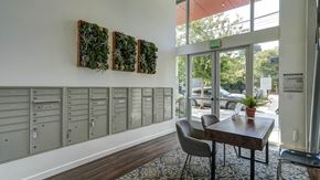 Oakland apartment for rent - Mail Area and Seating Area for Resident meetings