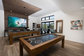 University Place apartment for rent - A room with a pool table and a television.