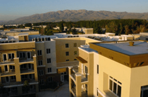 Milpitas apartment for rent - a view of a city from the roof of a building