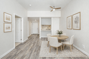 Everett apartment for rent - A dining room with a table and chairs.