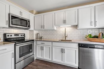 Fully equipped kitchen with modern appliances
