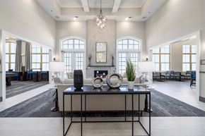 Cary townhouse for rent - Luxurious resident clubhouse at Griffin Weston townhomes and apartments in Cary, NC.
