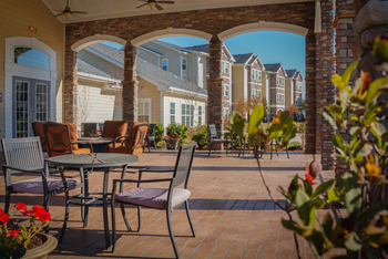 Exterior patio area