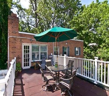 View from large patio area at park georgetown