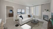 Herndon apartment for rent - Living room with couch at Woodland Park, Herndon, VA, 20171