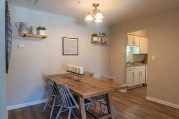 Separate dining area