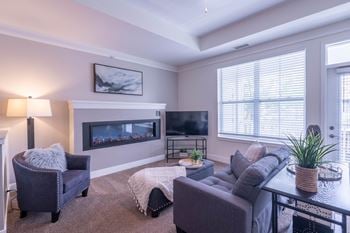 Designer electric fireplace