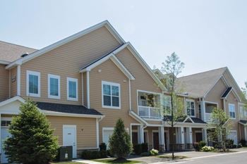 Spacious townhome-style living with private entrances