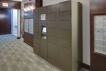 24-Hour, 7-day package pick-up lockers