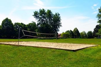 Sand volleyball court