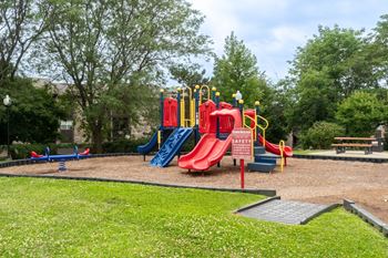 Private playground with swings