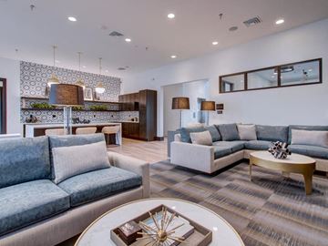 Denver apartment for rent - a living room with couches and a coffee table