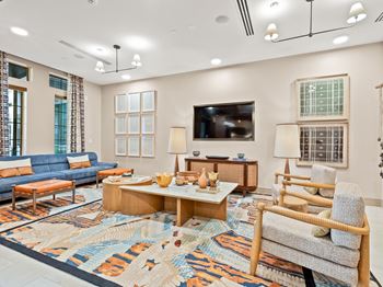 Resident lounge areas with tvs