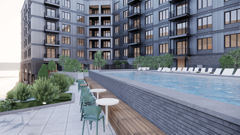 Resort pool and sundeck