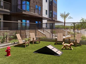 Pet parlor featuring a spa, lounge, and dog park