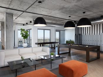 Entertainment lounge by pool
