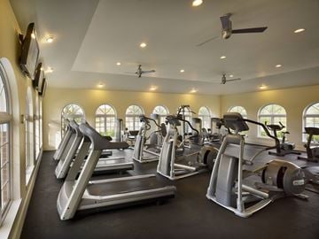 Somerset apartment for rent - A gym with treadmills and exercise equipment.