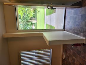 Coleman apartment for rent - A window with blinds and a window sill.