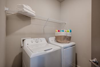 Laundry room with a washer and dryer 