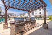 Warrenville townhouse for rent - Grills by pool at The Vista Apartments & Townhomes, Warrenville, SC