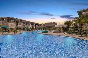Cypress apartment for rent - Twilight Pool at Cue Luxury Apartments, Cypress, Texas