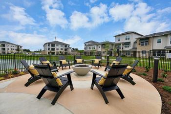 Fire pit and soft seating