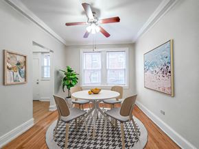 Chicago apartment for rent - Dining Room One Bedroom Floor Plan Park Shores