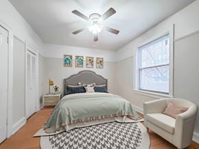 Chicago apartment for rent - One Bedroom Floor Plan Park Shores Bedroom