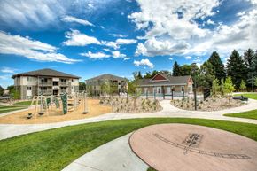 Fort Collins apartment for rent - Outdoor common space and playground at Village on Plum