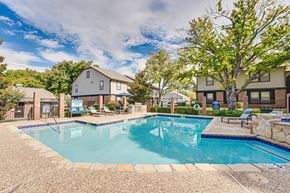 Cleburne apartment for rent - Resort style swimming pool with surrounding patio at Arbors Of Cleburne Apartments, Texas, 76033