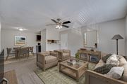 Cleburne apartment for rent - Open concept living and dining area with modern furnishings at Arbors Of Cleburne Apartments, Cleburne, 76033