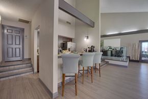 Dallas apartment for rent - dining room with a table at Timberglen Apartments, Dallas, TX 75287