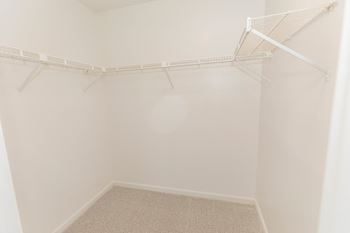 Generous closet space
