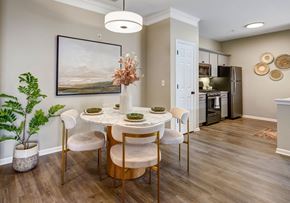 St. Charles apartment for rent - Elegant dining space with contemporary table and chairs