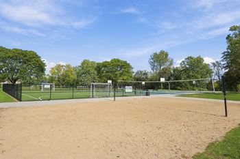 Sand volleyball court