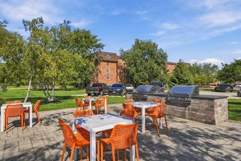 Picnic area with bbq grills