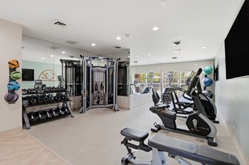 Fully equipped fitness center