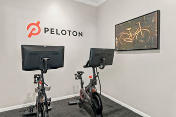 Peloton bike room